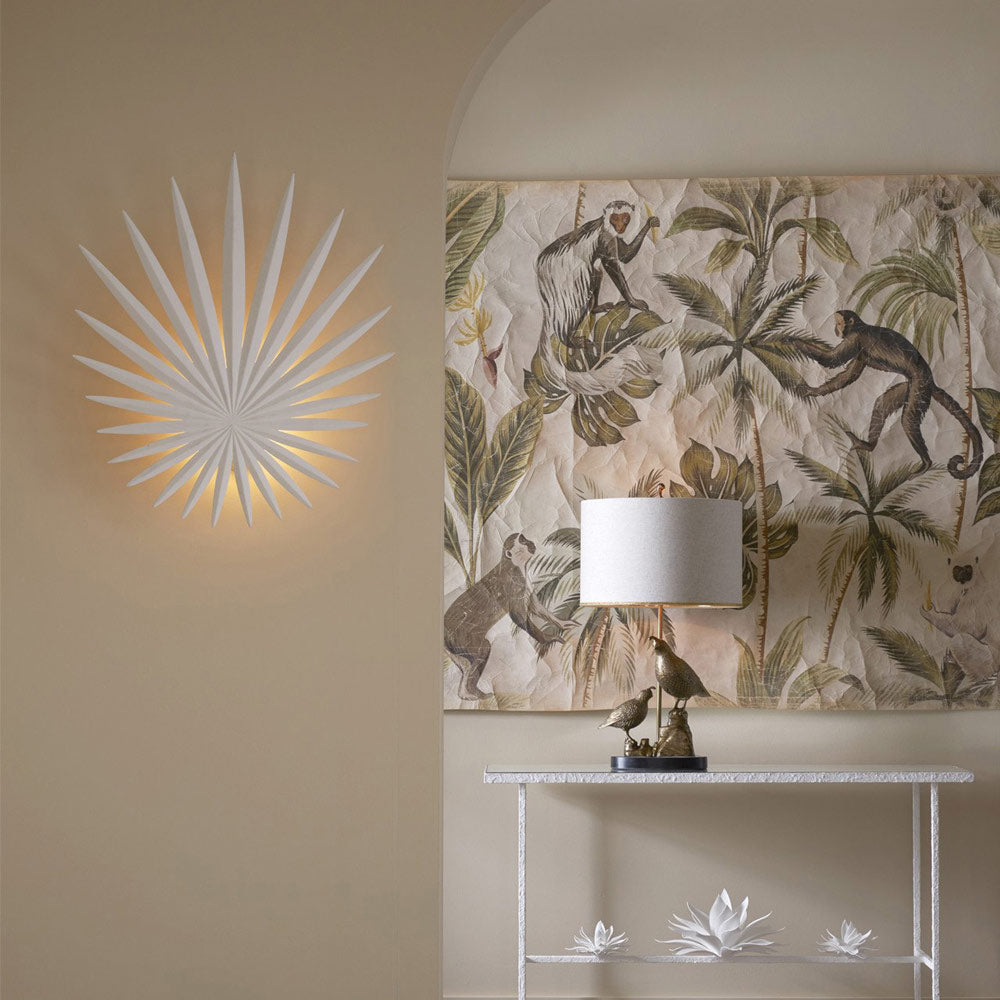 Bismarkia LED Wall Light in living room.