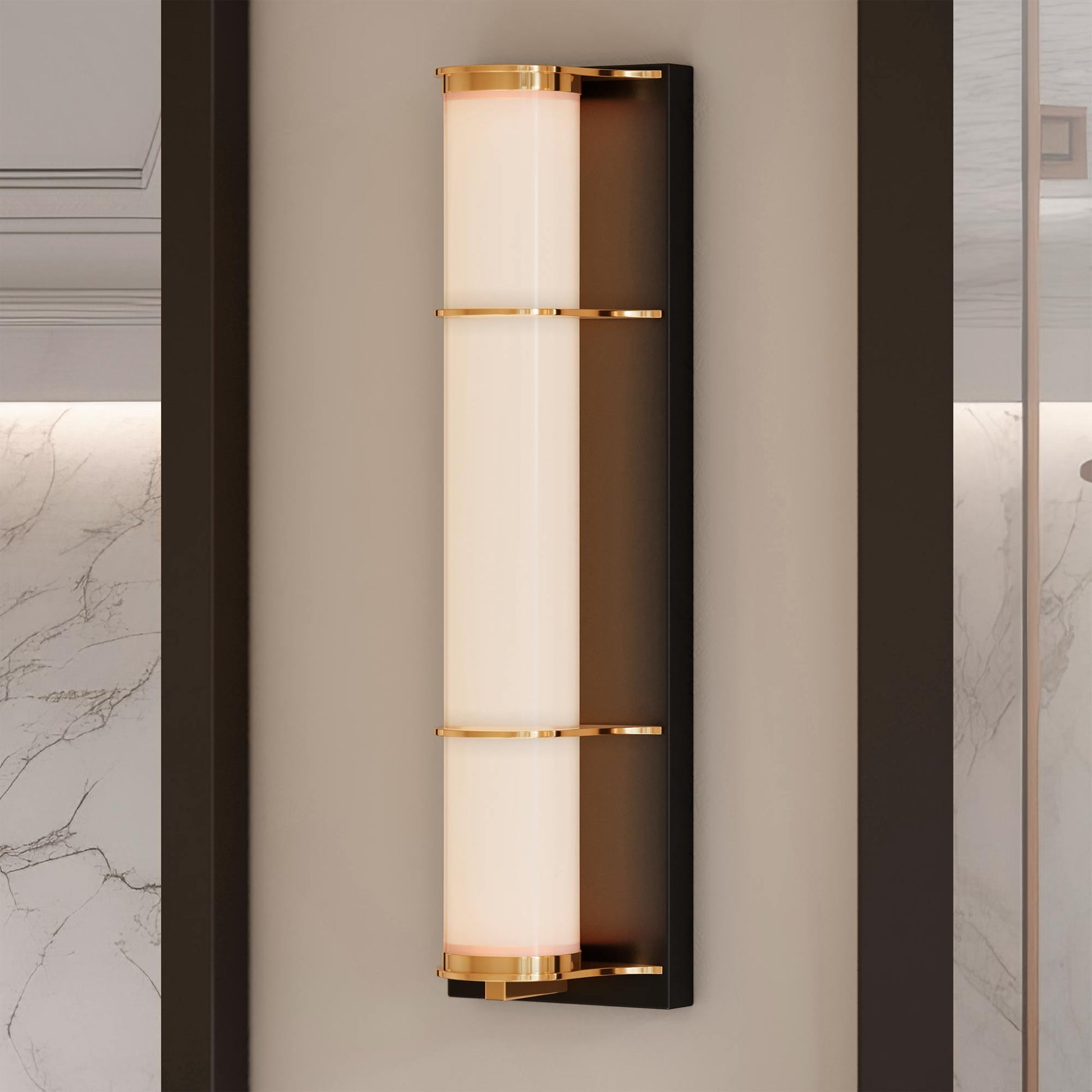 Blaine Bath Wall Light in Detail.