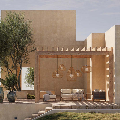 Bly Outdoor Pendant Light in Outside Area.