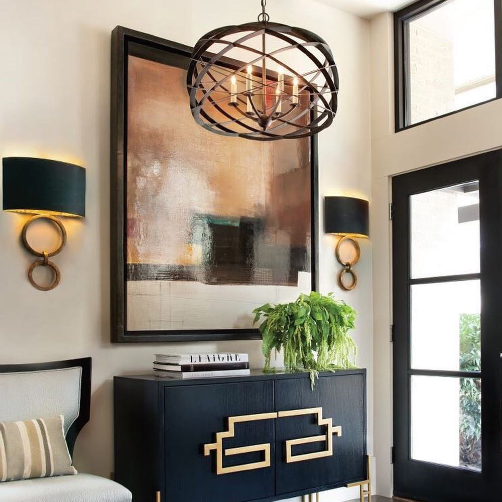 Bolebrook Wall Light in living room.