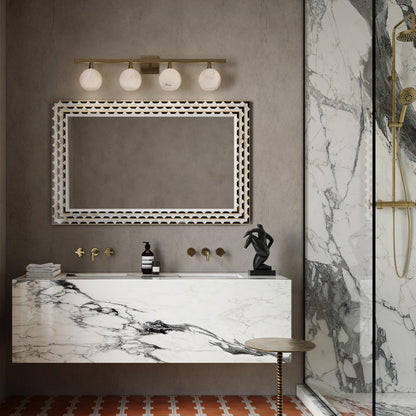 Bombelles Bath Vanity Light in bathroom.