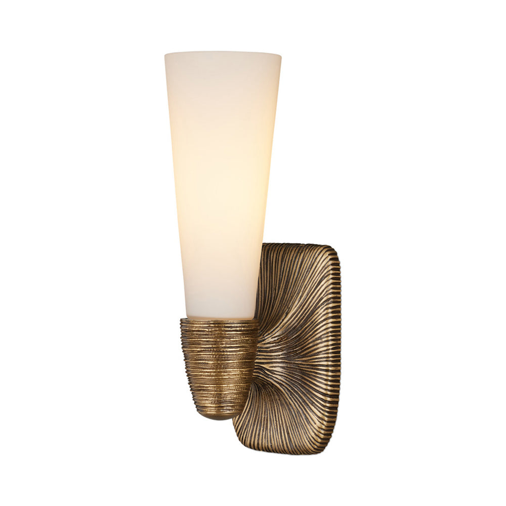 Bonaz Bath Wall Light in Antique Brass.
