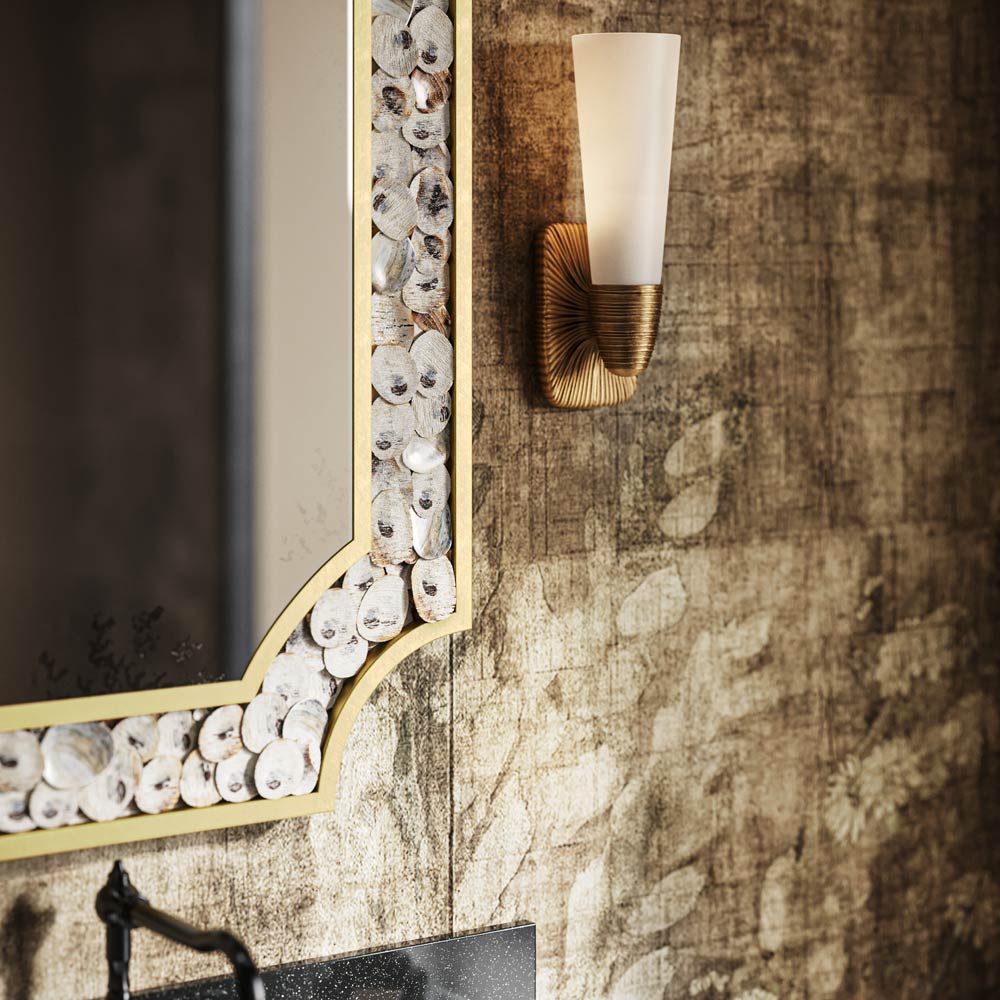 Bonaz Bath Wall Light in bathroom.