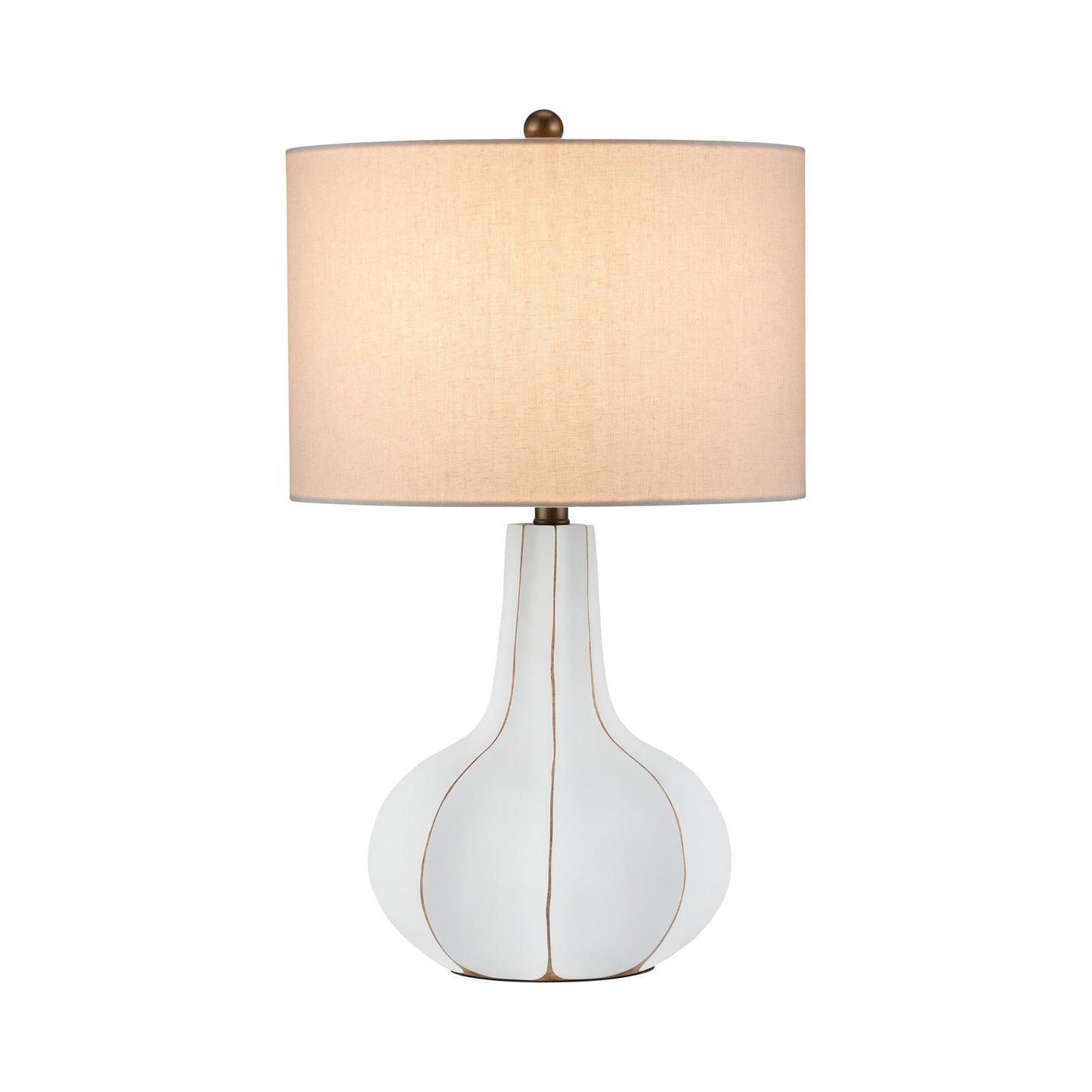 Bonbori Table Lamp in White.