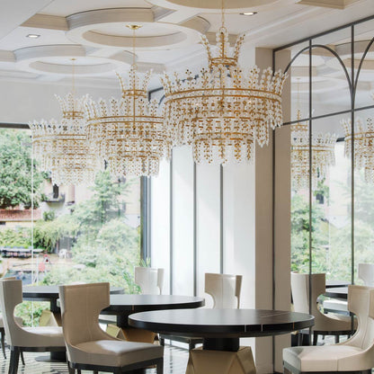 Bradshaw Chandelier in restaurant.