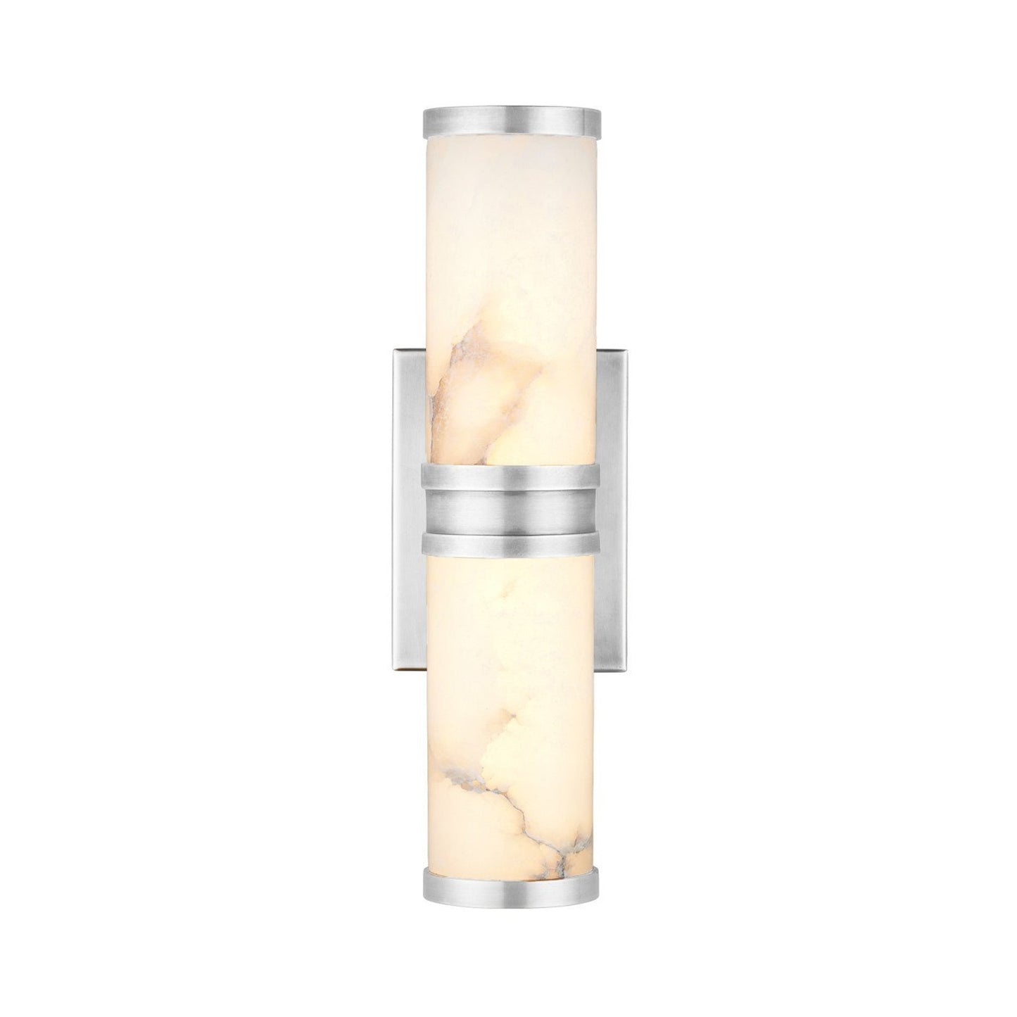 Brenham LED Bath Wall Light in Nickel (Small).