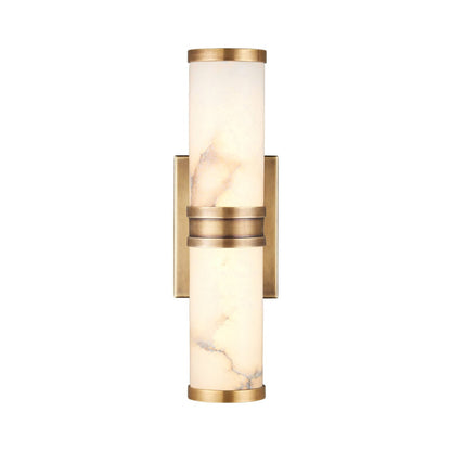 Brenham LED Bath Wall Light in Vintage Brass (Small).