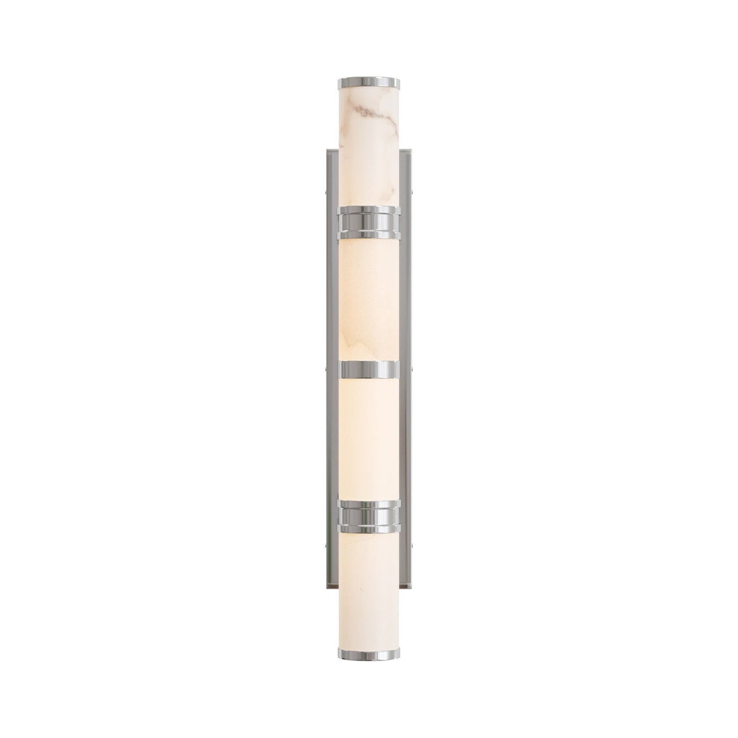 Brenham LED Bath Wall Light in Nickel (Large).