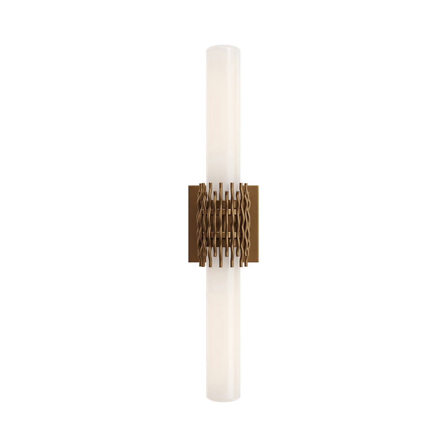Brietta Bath Wall Light in Antique Brass.