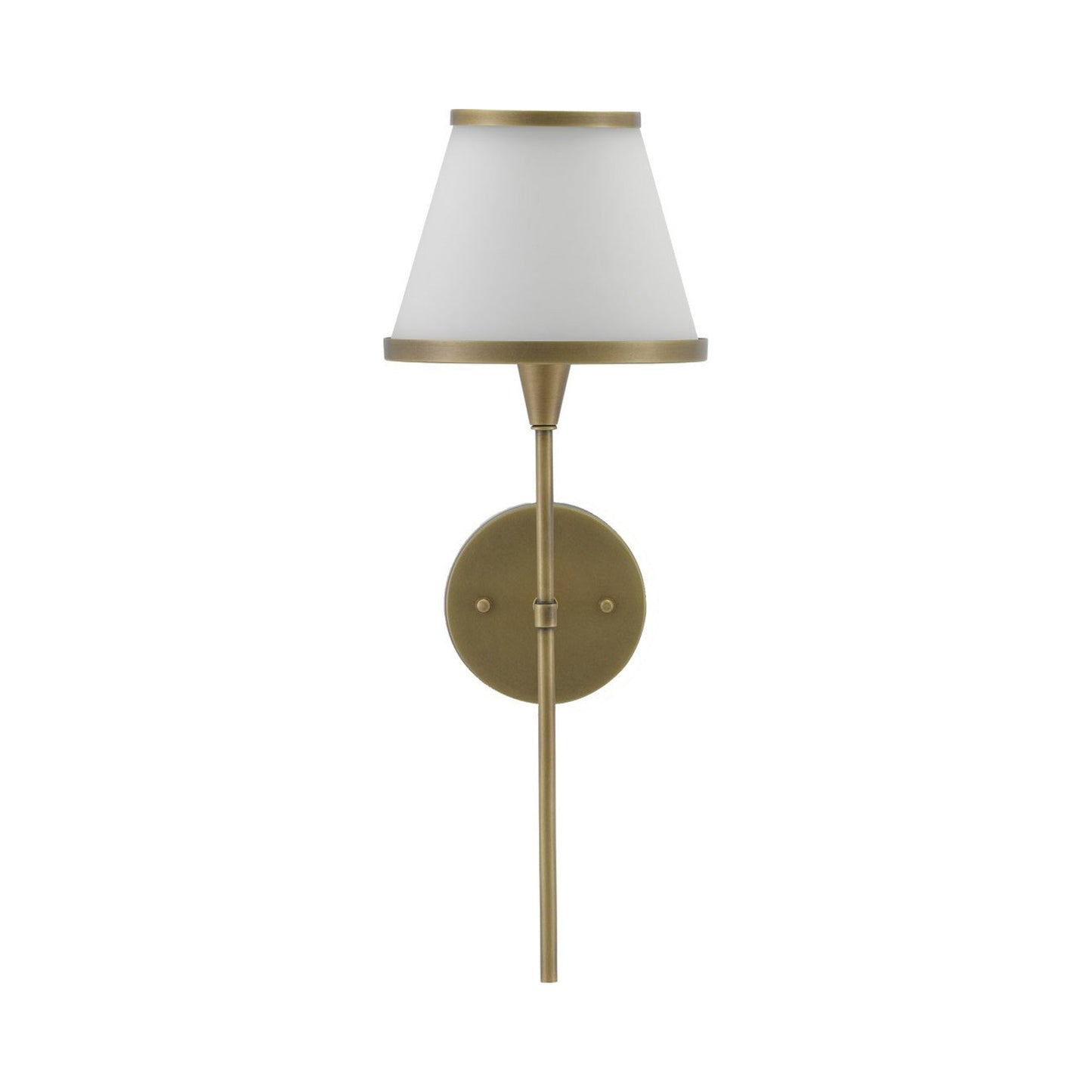 Brimsley Wall Light in Antique Brass.