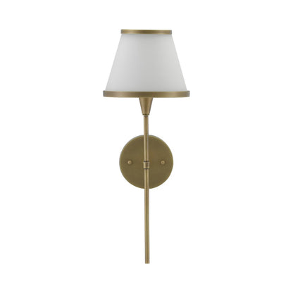 Brimsley Wall Light in Antique Brass.
