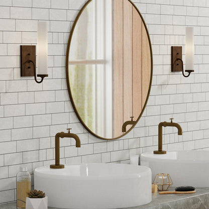 Brindisi Wall Light in bathroom.