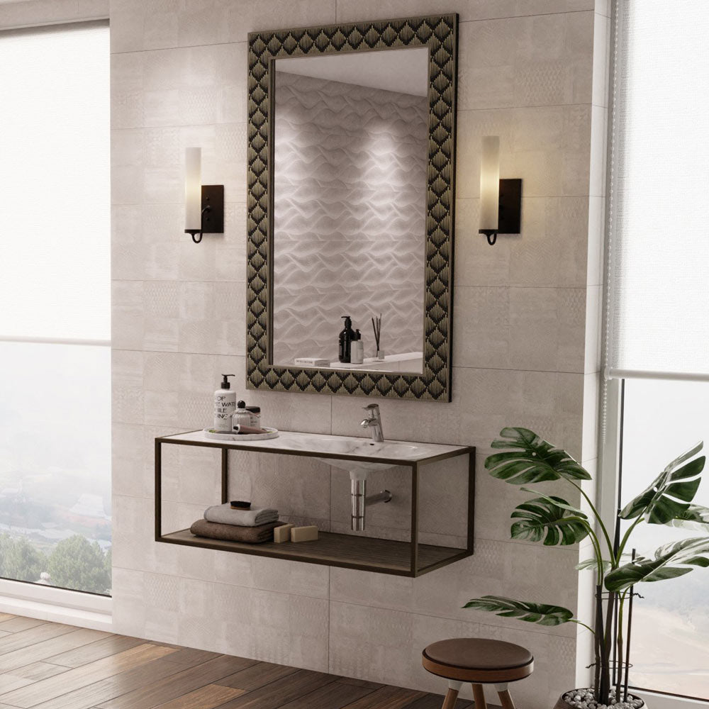 Brindisi Wall Light in bathroom.