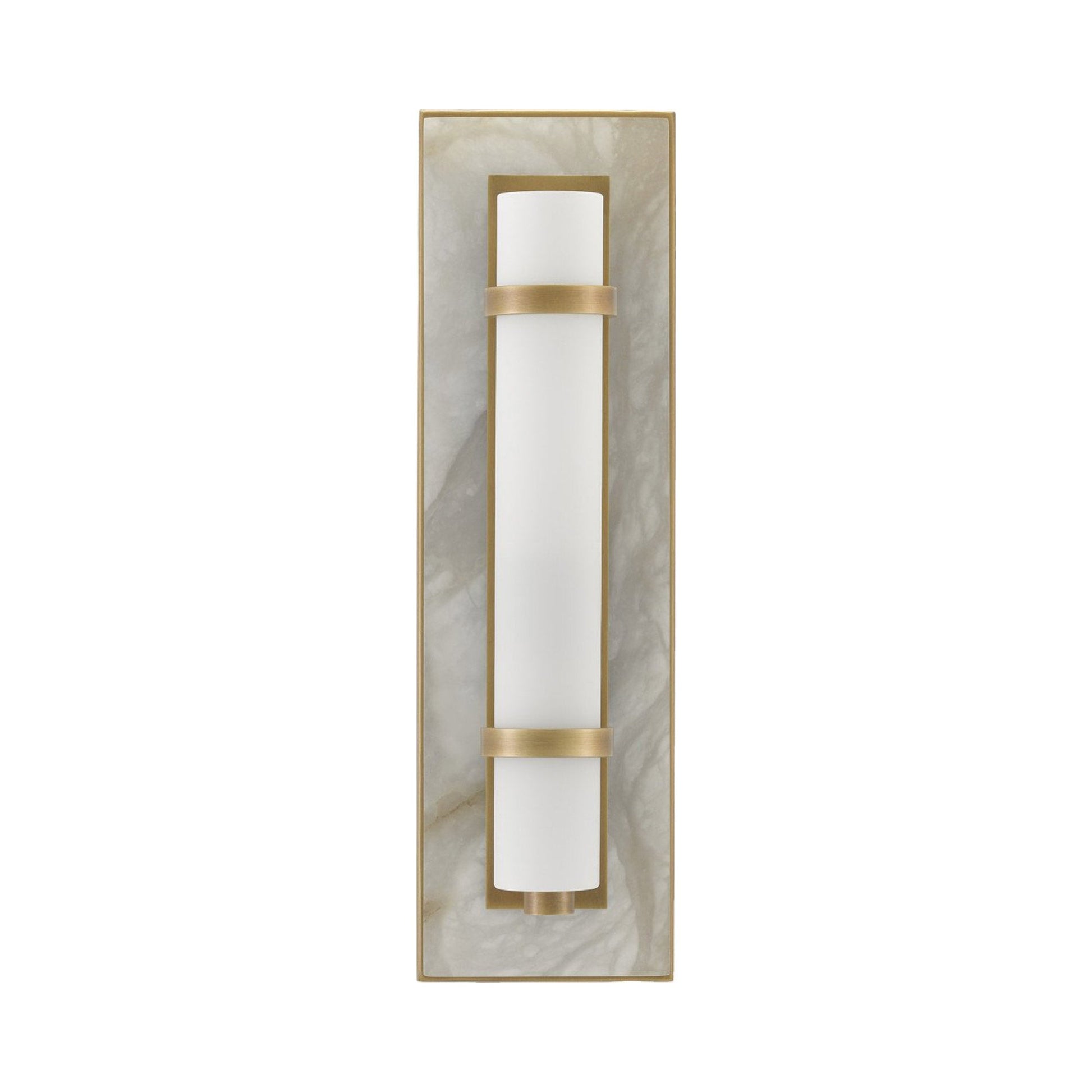 Bruneau Wall Light in Antique Brass.