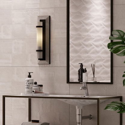 Bruneau Wall Light in bathroom.