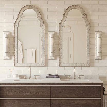 Bruneau Wall Light in bathroom.