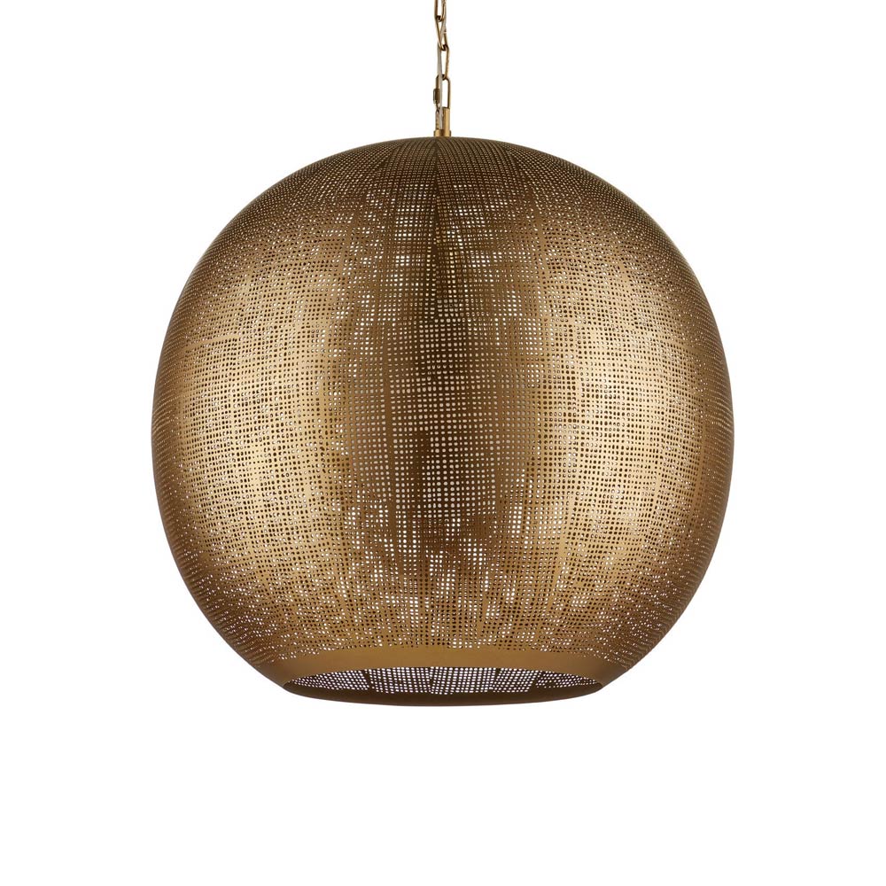 Buckram Orb Pendant Light.