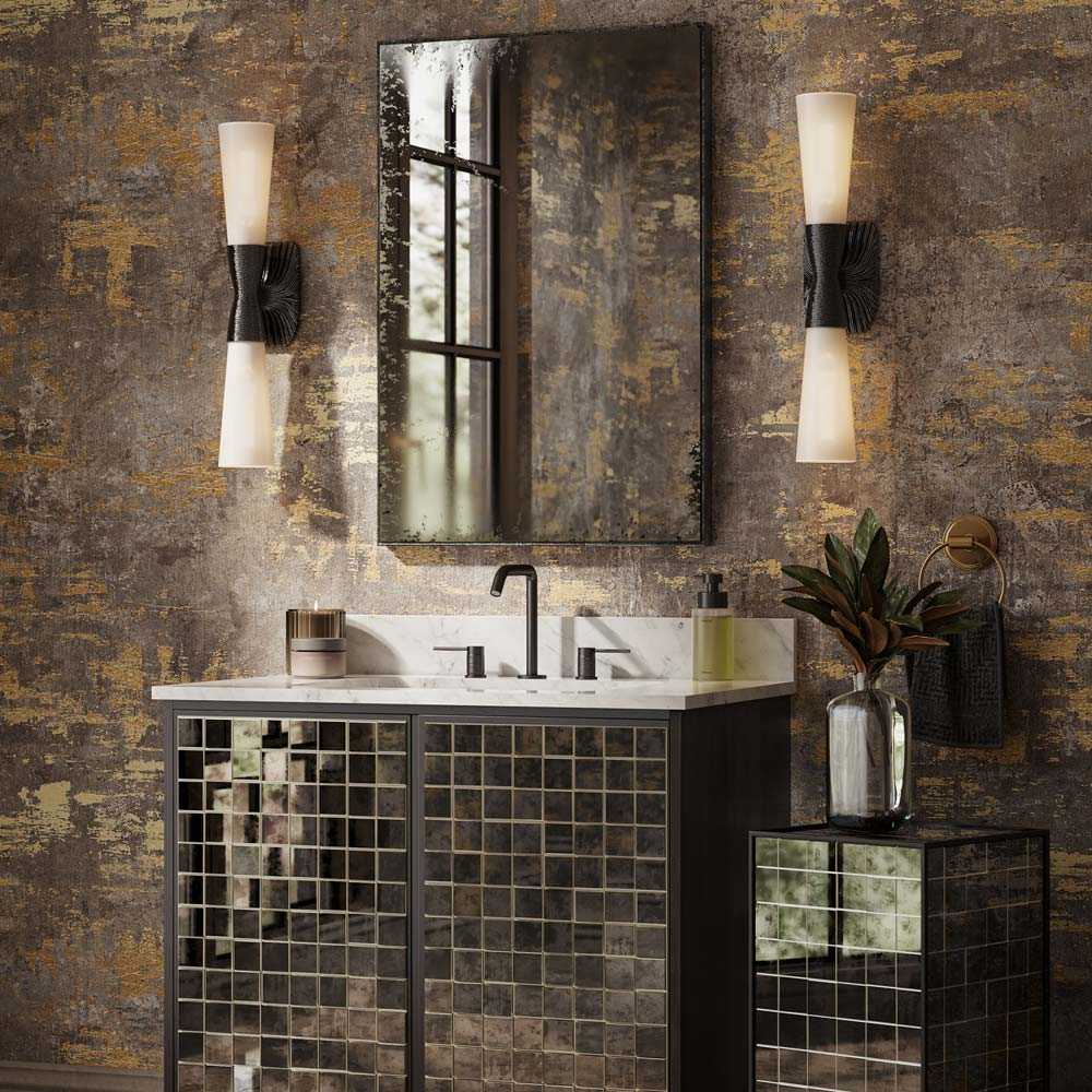 Burrows Bath Wall Light in bathroom.