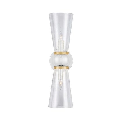 Byford Bath Wall Light in Polished Nickel.