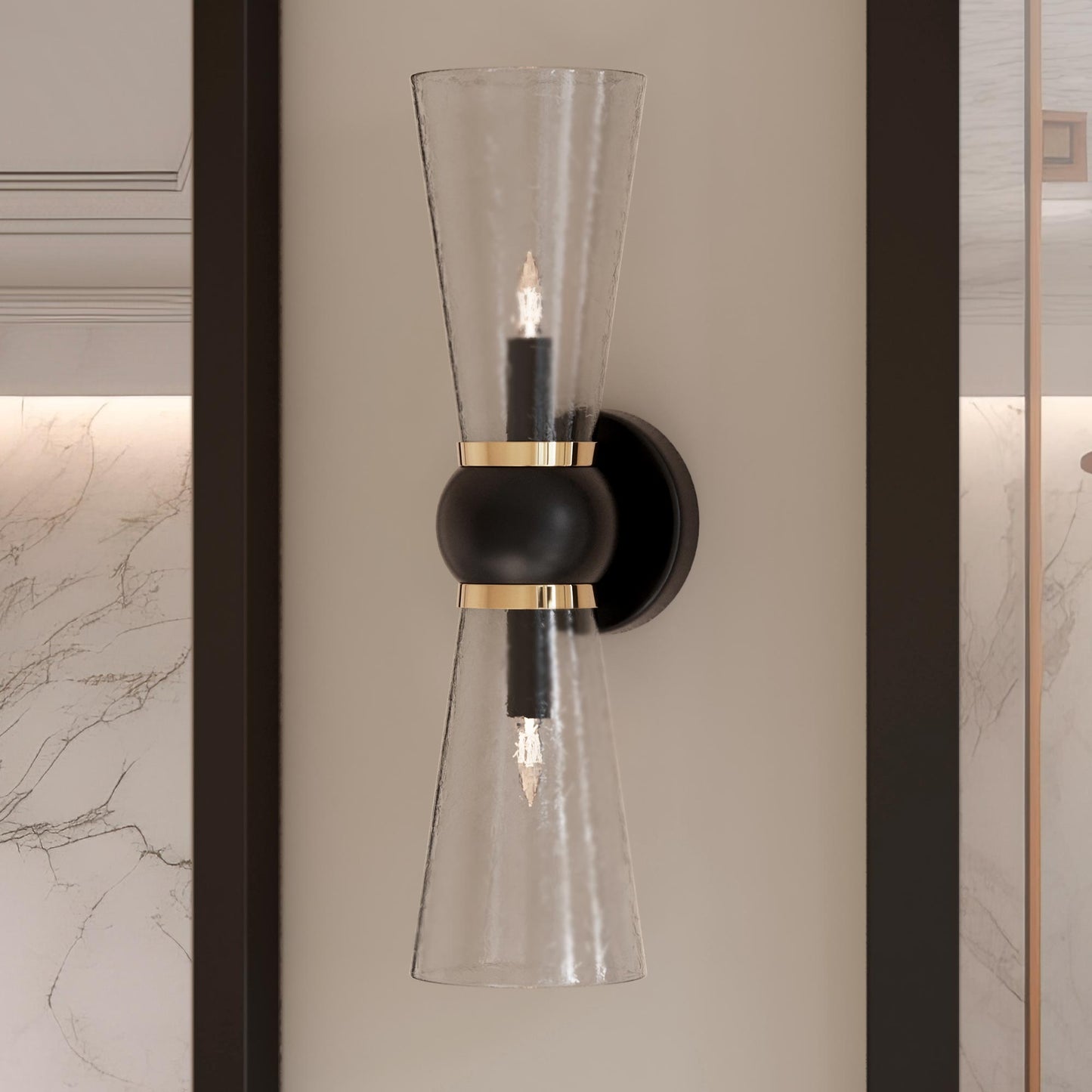 Byford Bath Wall Light in Detail.