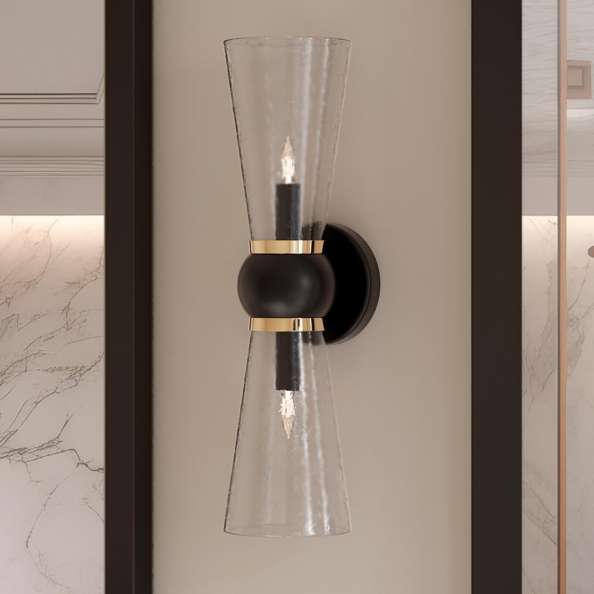 Byford Bath Wall Light in Detail.