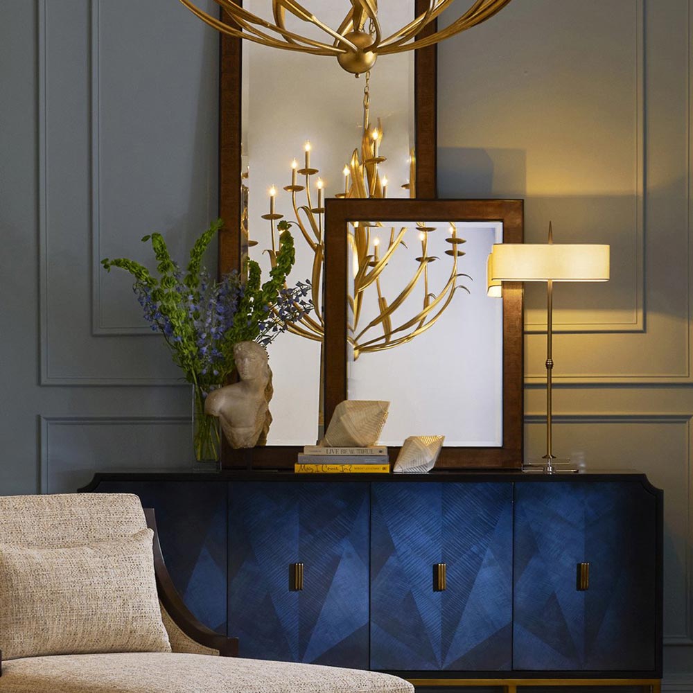 Caldwell Table Lamp in living room.
