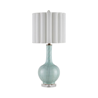 Celadon Table Lamp in Detail.