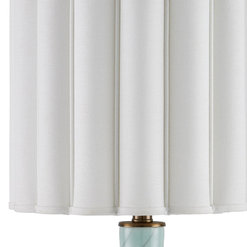 Celadon Table Lamp in Detail.