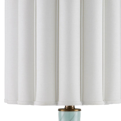 Celadon Table Lamp in Detail.