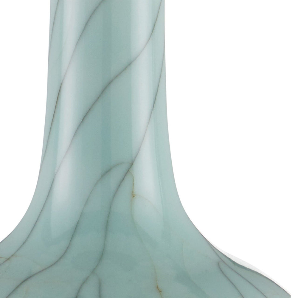 Celadon Table Lamp in Detail.