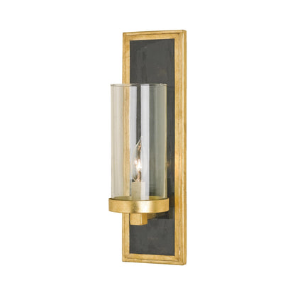 Charade Wall Light in Gold Leaf.