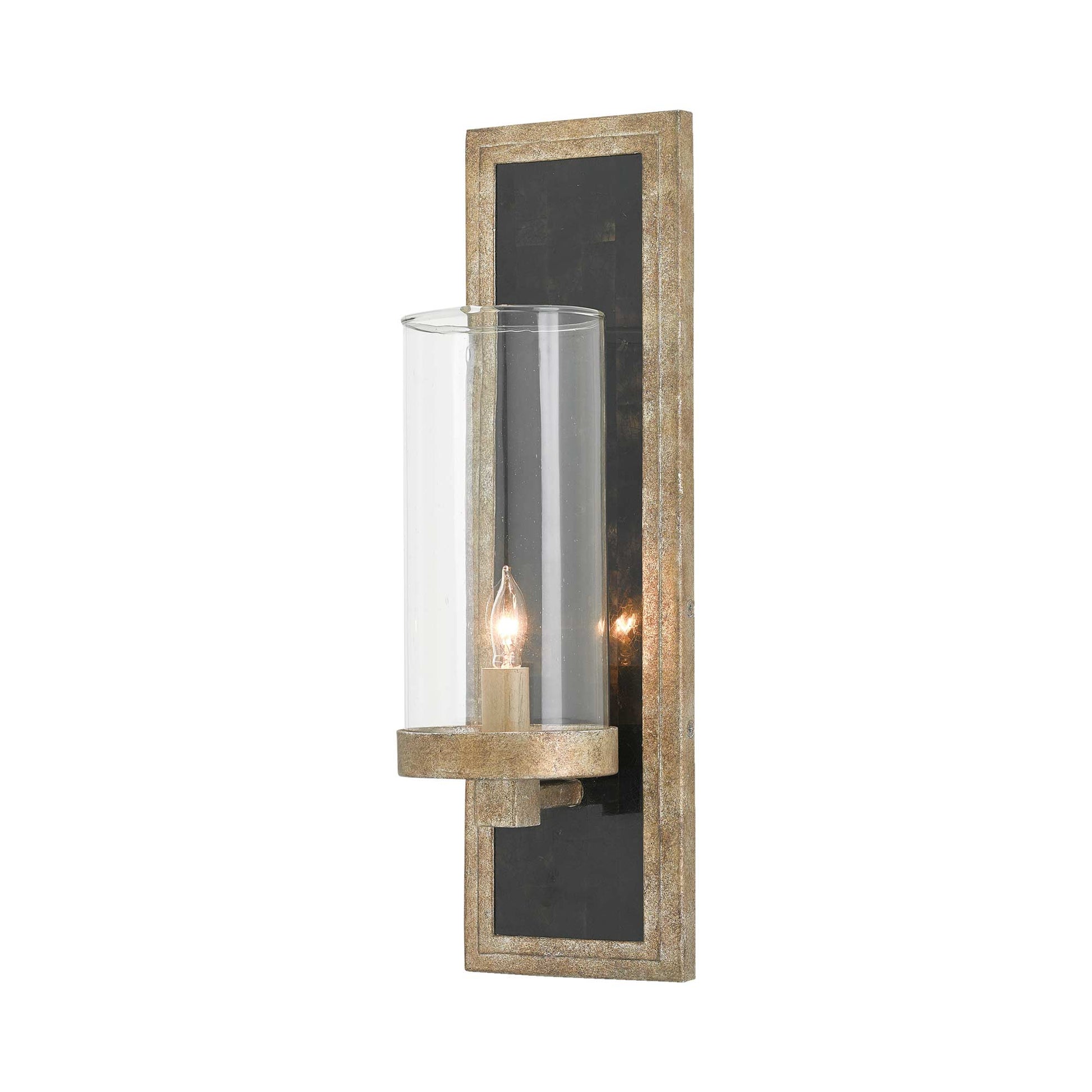 Charade Wall Light in Silver Leaf.