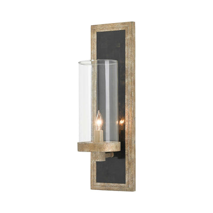 Charade Wall Light in Silver Leaf.