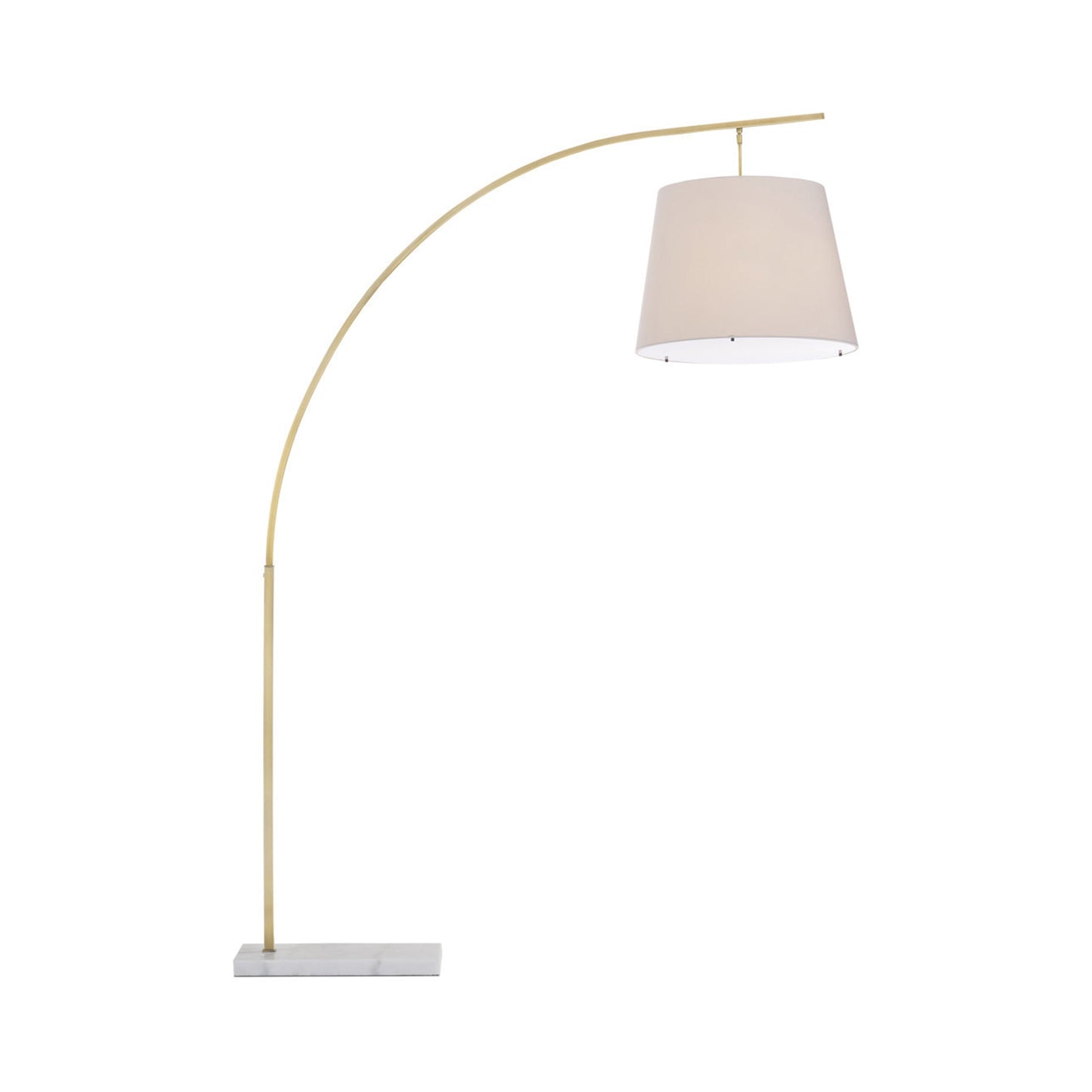 Cloister Floor Lamp in Antique Brass (Large).