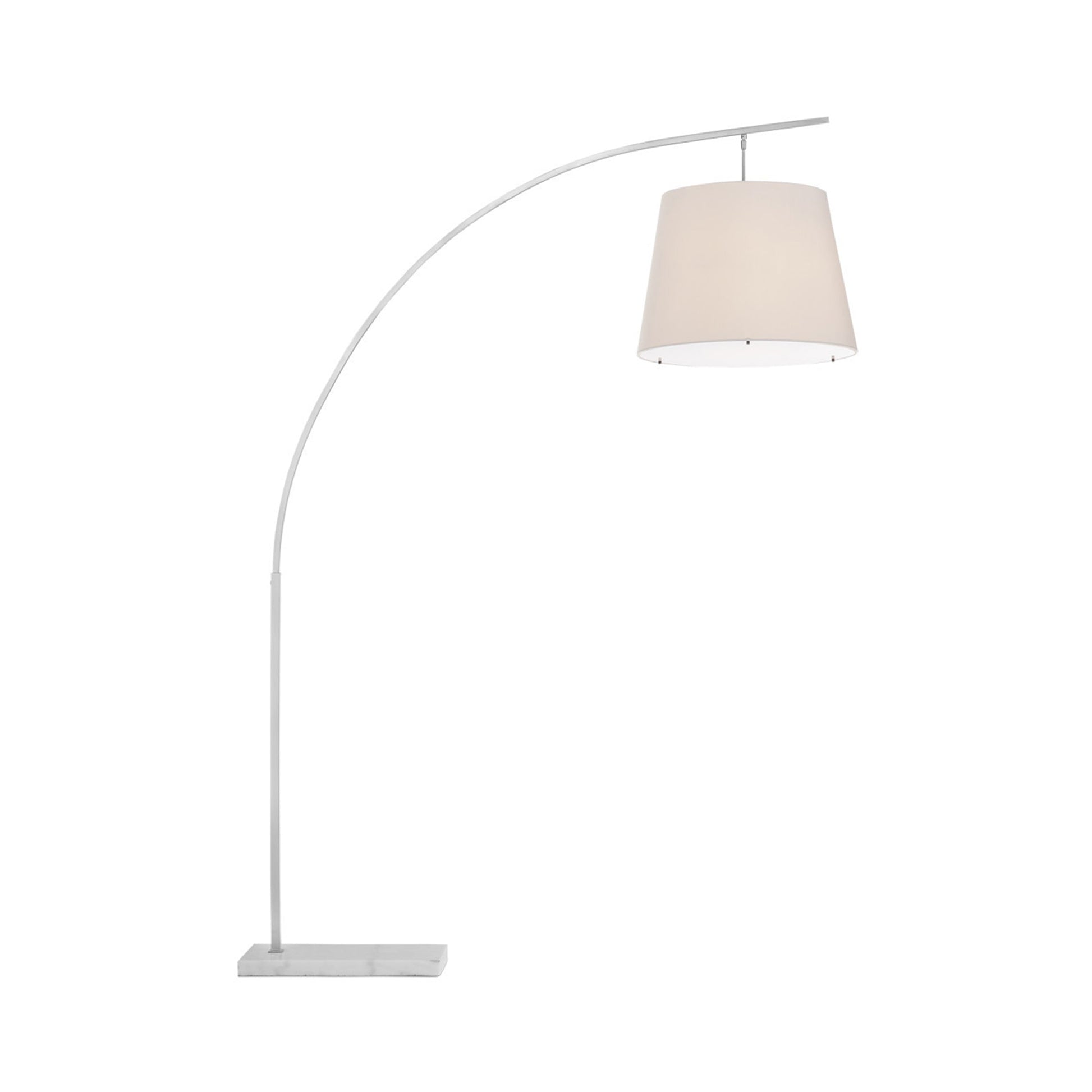 Cloister Floor Lamp in Brushed Nickel (Large).