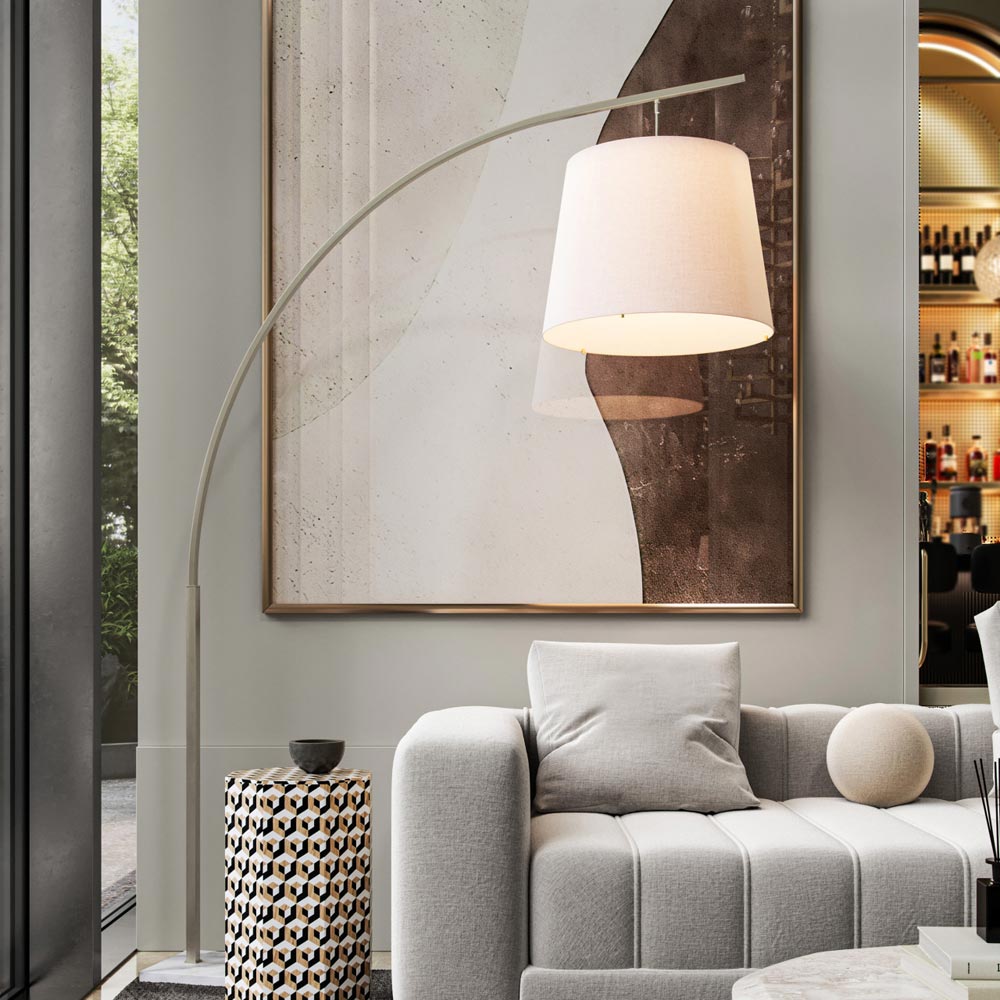 Cloister Floor Lamp in living room.