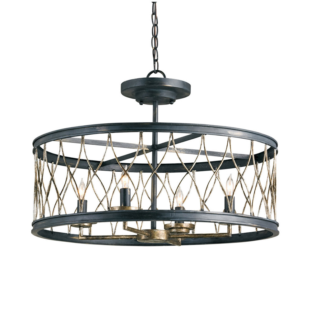 Crisscross Semi Flush Mount Ceiling Light.