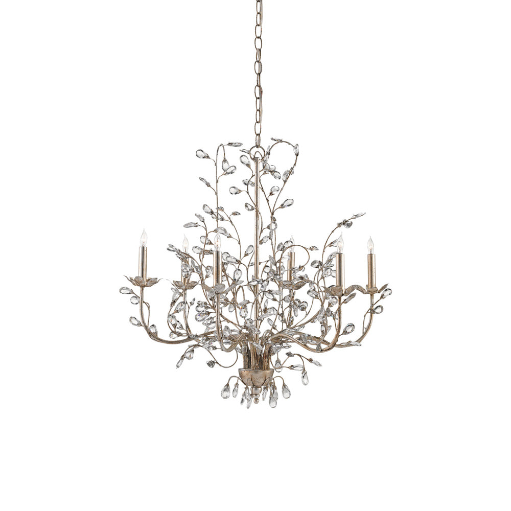 Crystal Bud Chandelier in Silver (Medium).