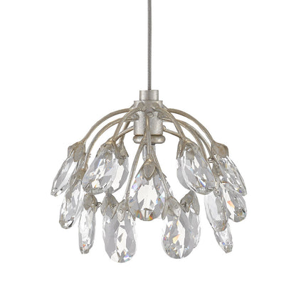 Crystal Bud Linear Multi Pendant Light in Detail.