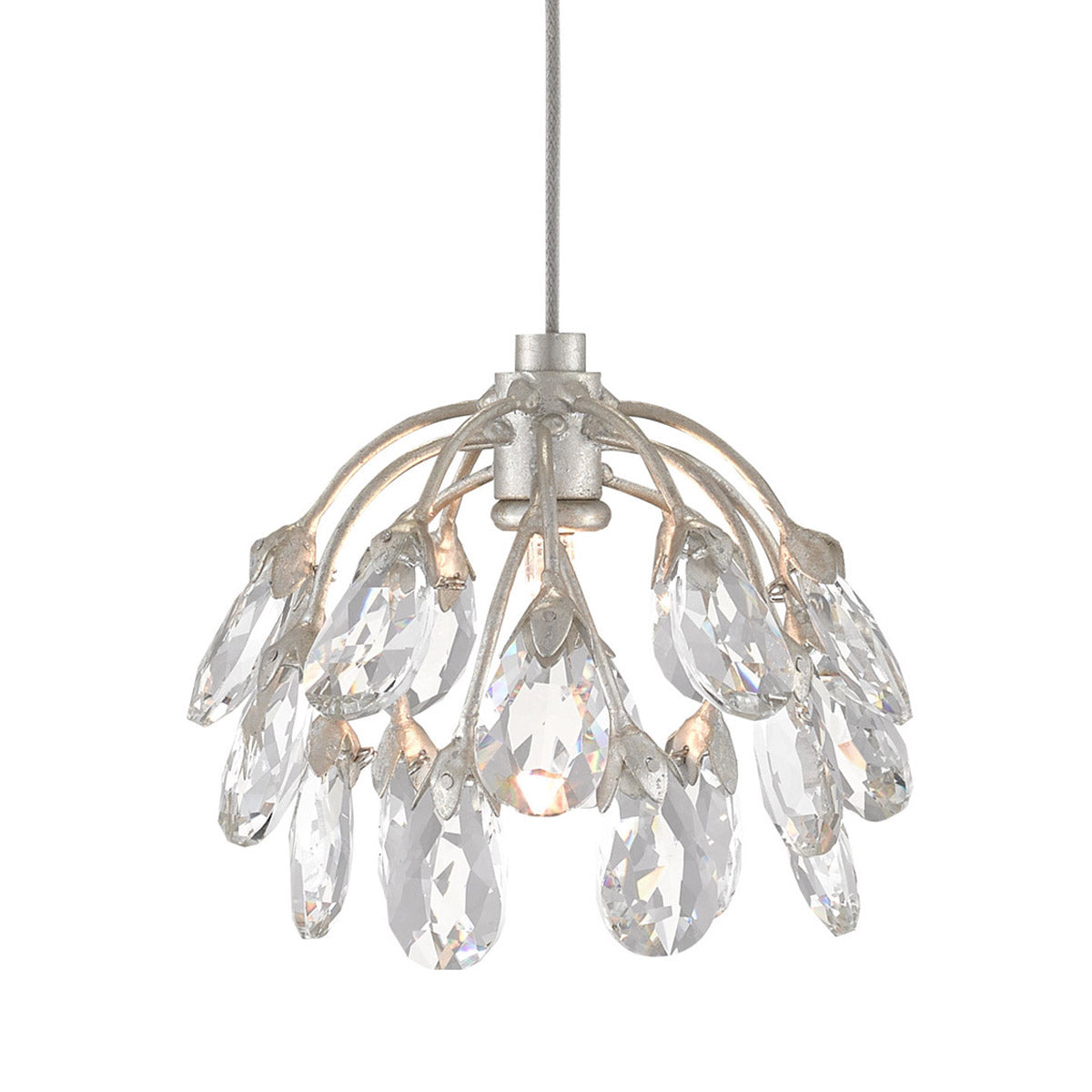 Crystal Bud Linear Multi Pendant Light in Detail.