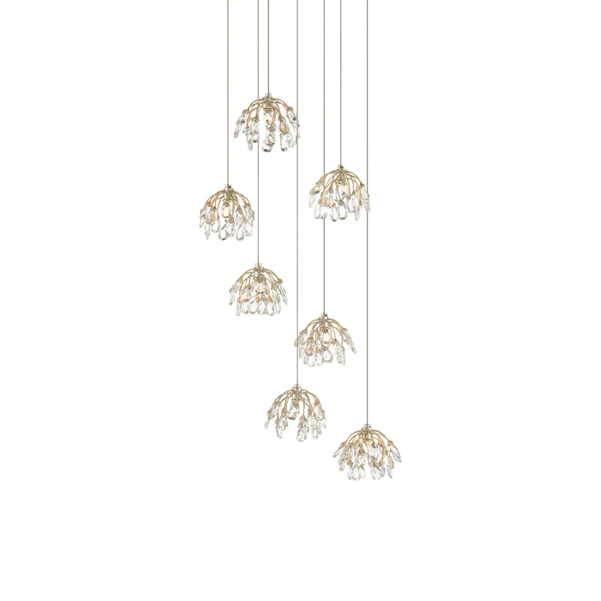 Crystal Bud Multi Pendant Light (7-Light).