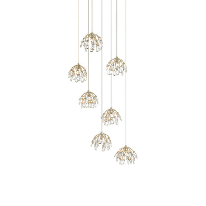 Crystal Bud Multi Pendant Light (7-Light).