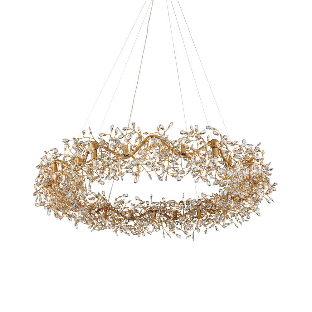 Crystal Bud Ring Chandelier.