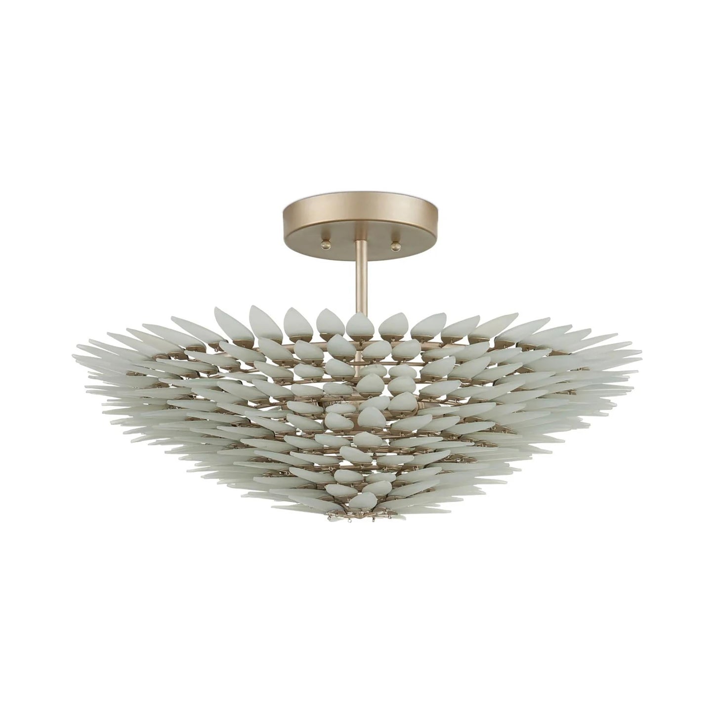 Dahlia Semi Flush Mount Ceiling Light in Detail.
