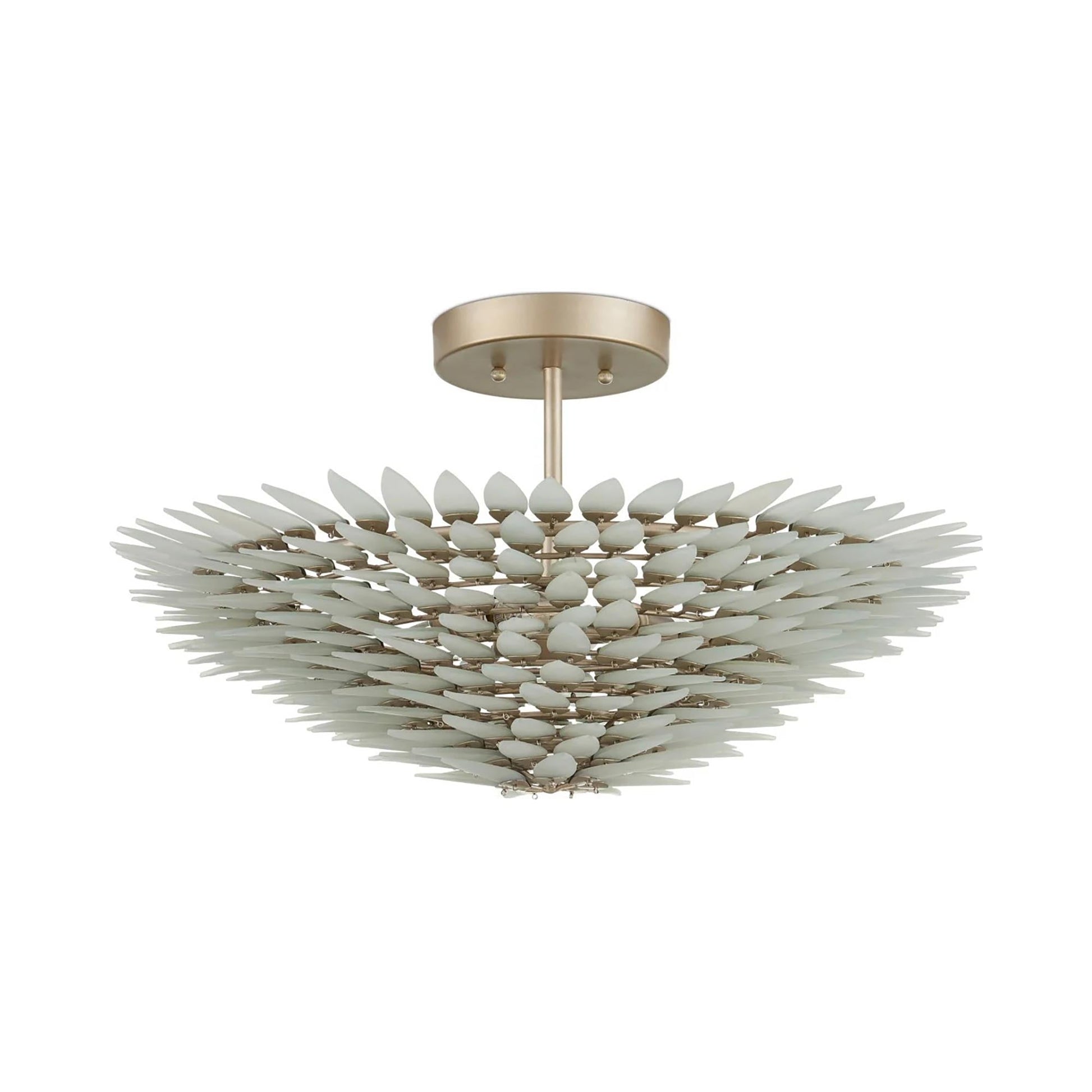 Dahlia Semi Flush Mount Ceiling Light in Detail.