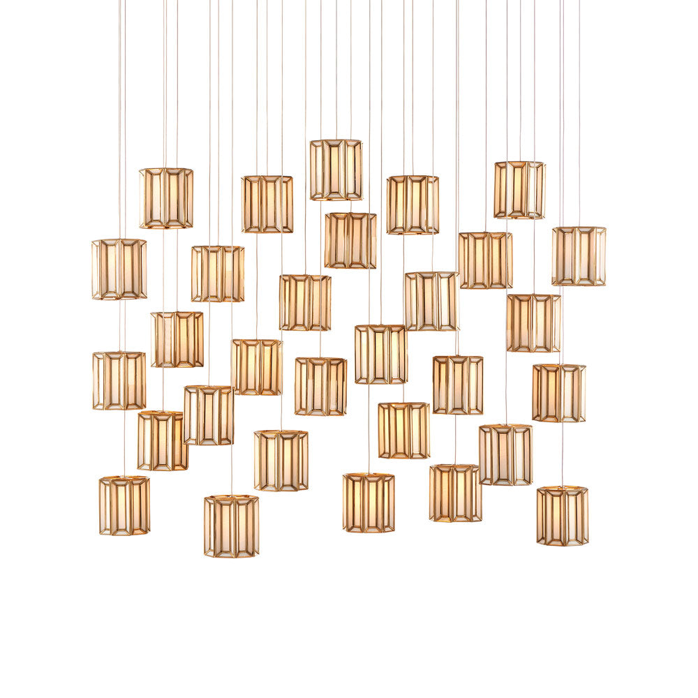 Daze Linear Multi Pendant Light (30-Light).