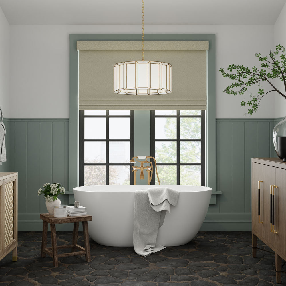 Daze Pendant Light in bathroom.