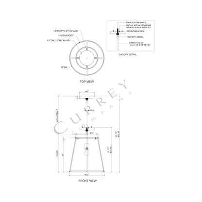 Deauville Chandelier - line drawing.