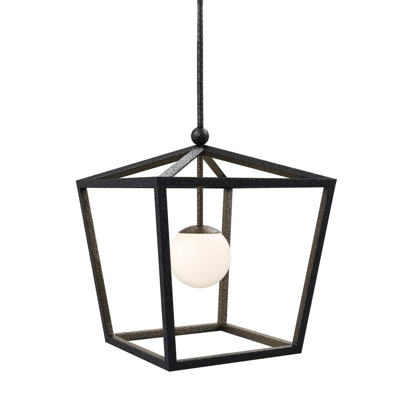 Denison Outdoor Pendant Light in Black (Medium).