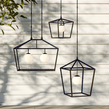 Denison Outdoor Pendant Light in Outside Area.